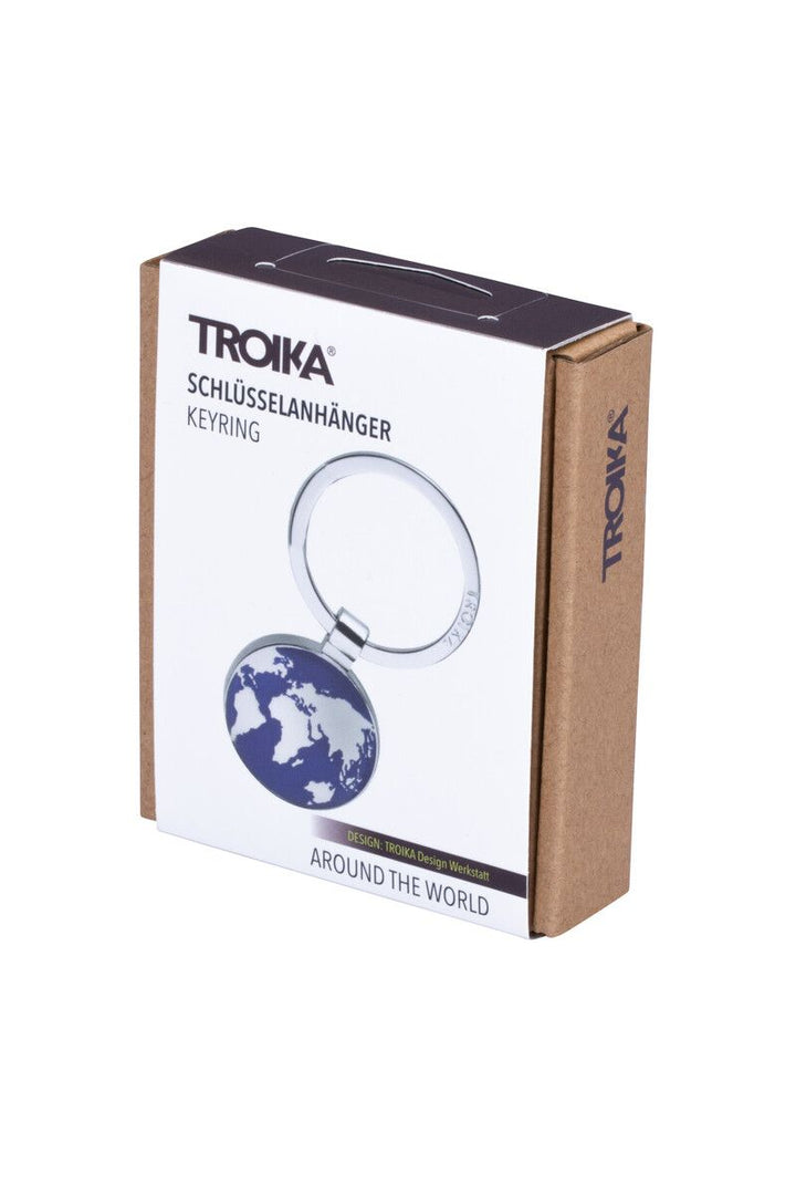 Troika Around the World World Map Pendant Keychain