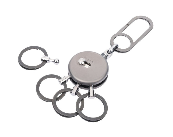 Troika PATENT EASY Exchangeable Nail Guard Rings Keychain in Two Finishes