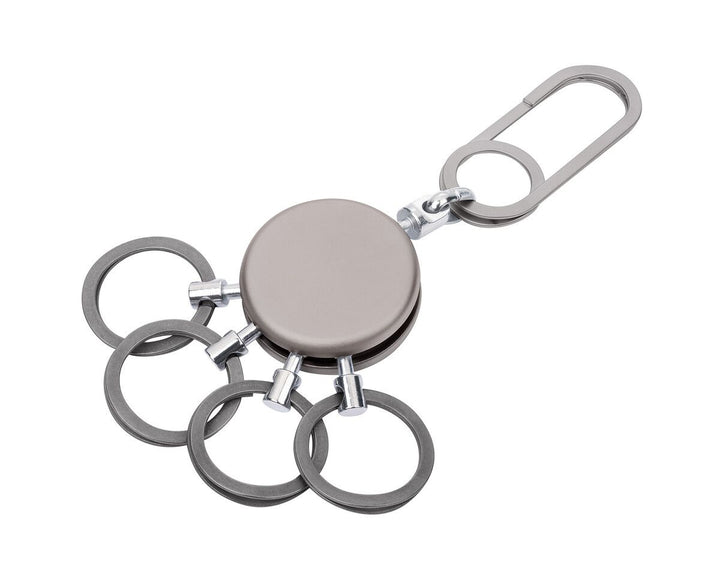 Troika PATENT EASY Exchangeable Nail Guard Rings Keychain in Two Finishes