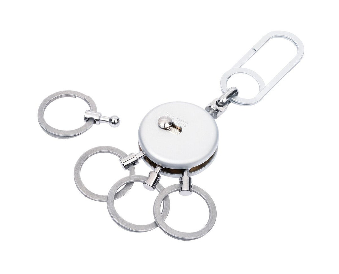 Troika PATENT EASY Exchangeable Nail Guard Rings Keychain in Two Finishes