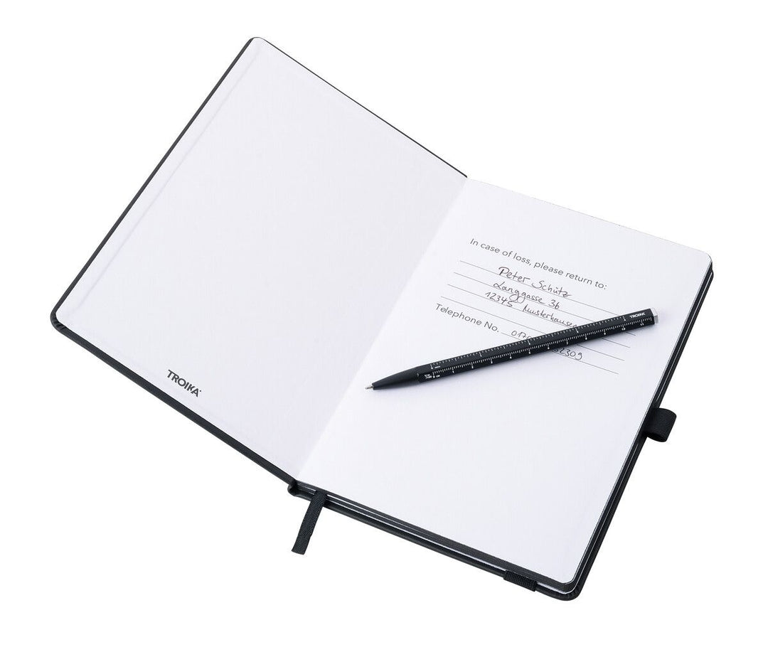 Troika Black Slimpad A5 Dot Grid Notebook and Pen Set Select Your Pen Color