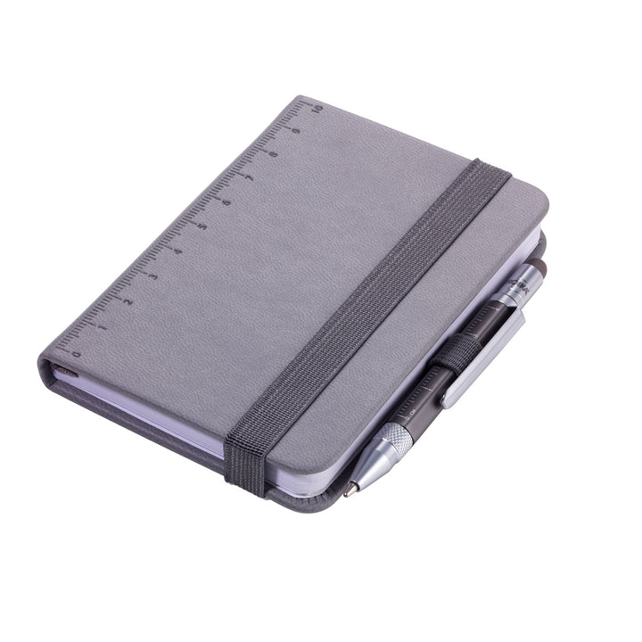 Troika Construction Lilipad & Liliput A7 Notebook with Mini Pen Grey