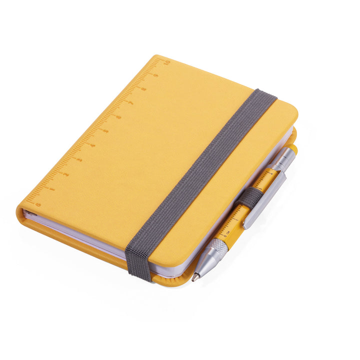 Troika Construction Lilipad & Liliput A7 Notebook with Mini Pen Yellow