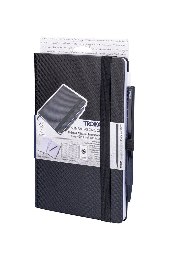 Troika Slimpad A5 Dot Grid Notebook and Pen Set