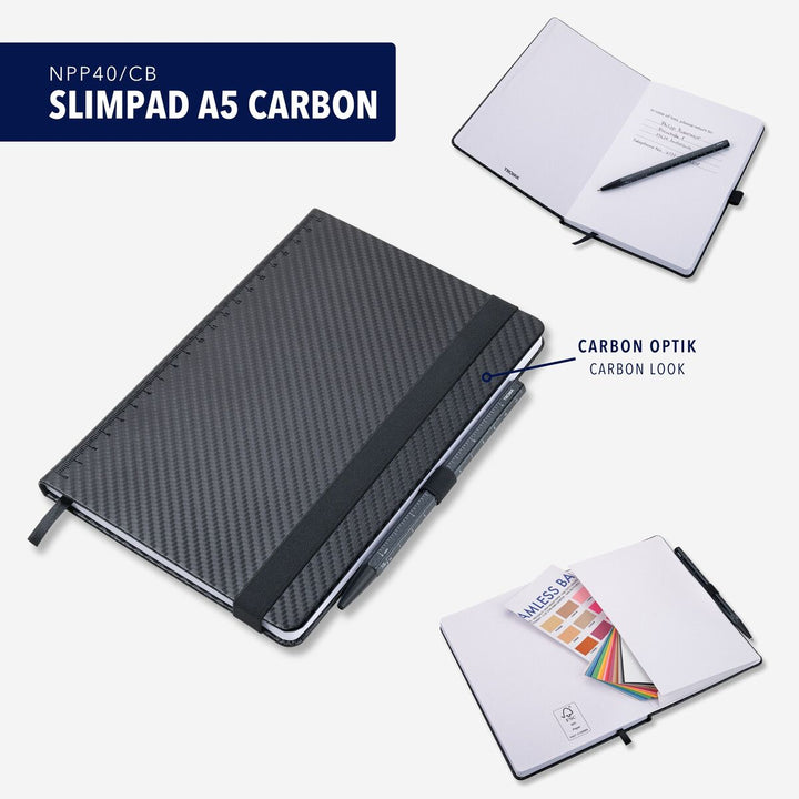 Troika Slimpad A5 Dot Grid Notebook and Pen Set
