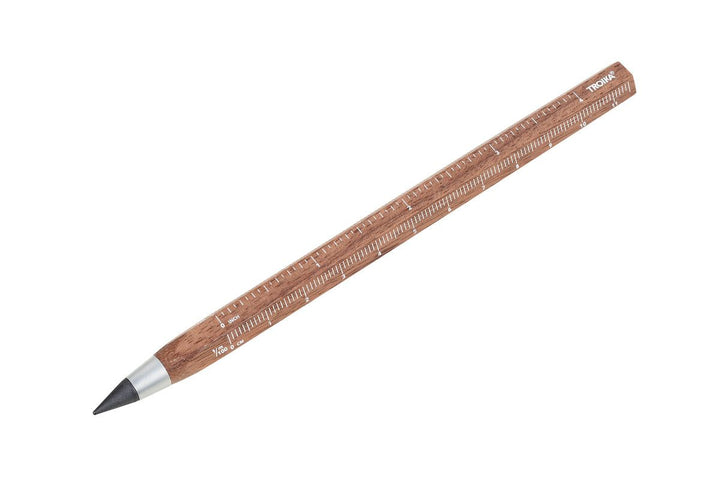 Troika Multi-Tasking Construction Endless Pencil 12.5 Miles of Writing Walnut