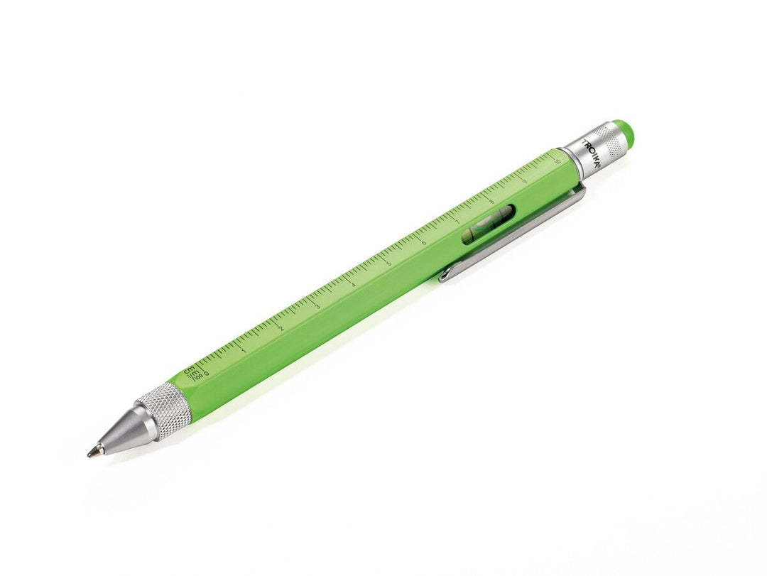 Troika Construction Pen PIP20, Multi-tool Ballpoint Pen Neon Green