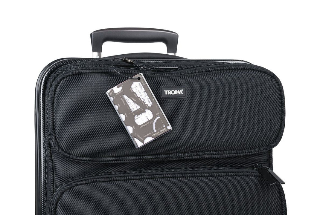 Troika JIMMY - Mini Aluminum Luggage Tag and Tool Card