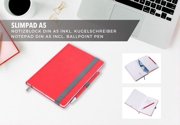 Troika Slimpad A5 Dot Grid Notebook and Pen Set