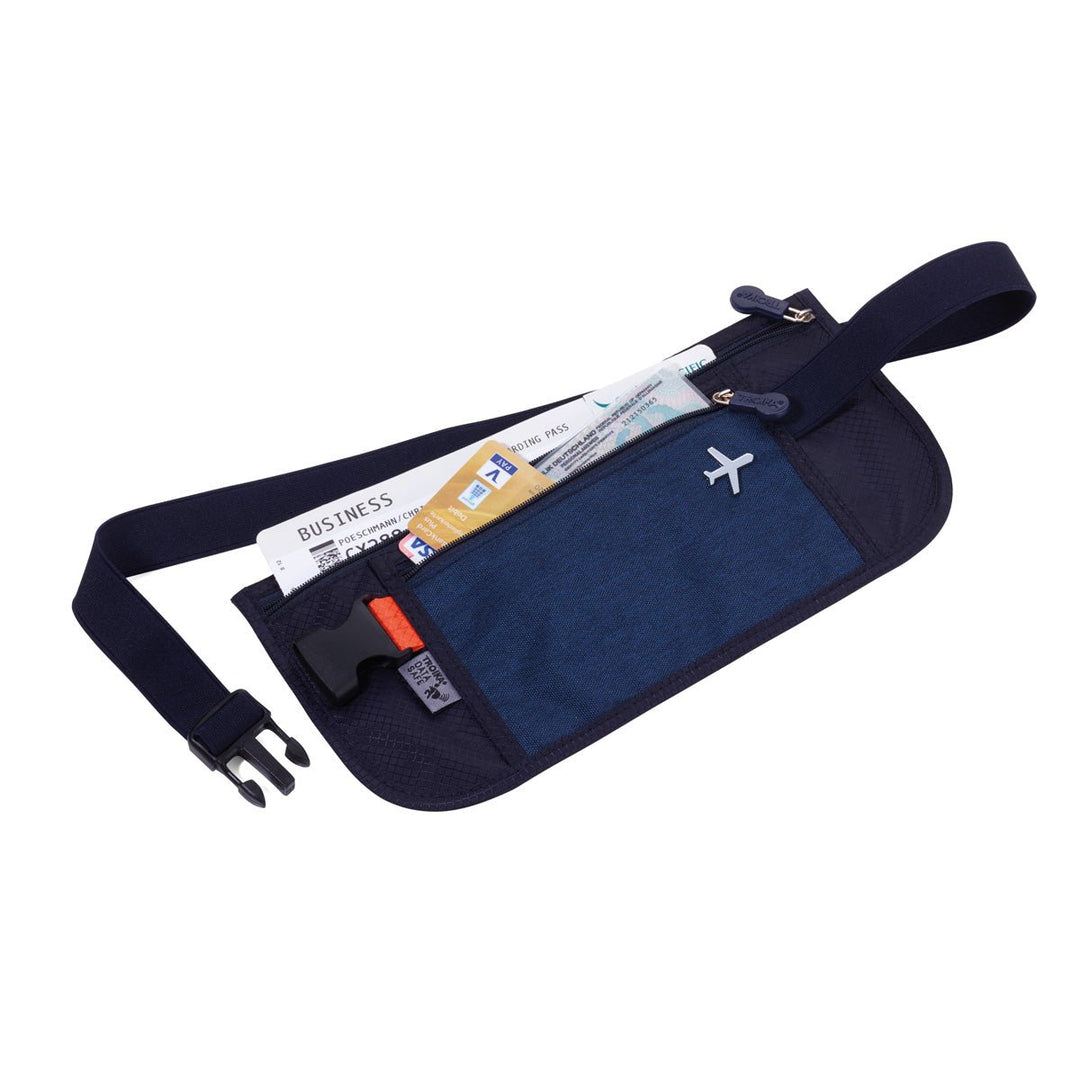 Troika Travel Money Belt with RFID Protection Dark Blue