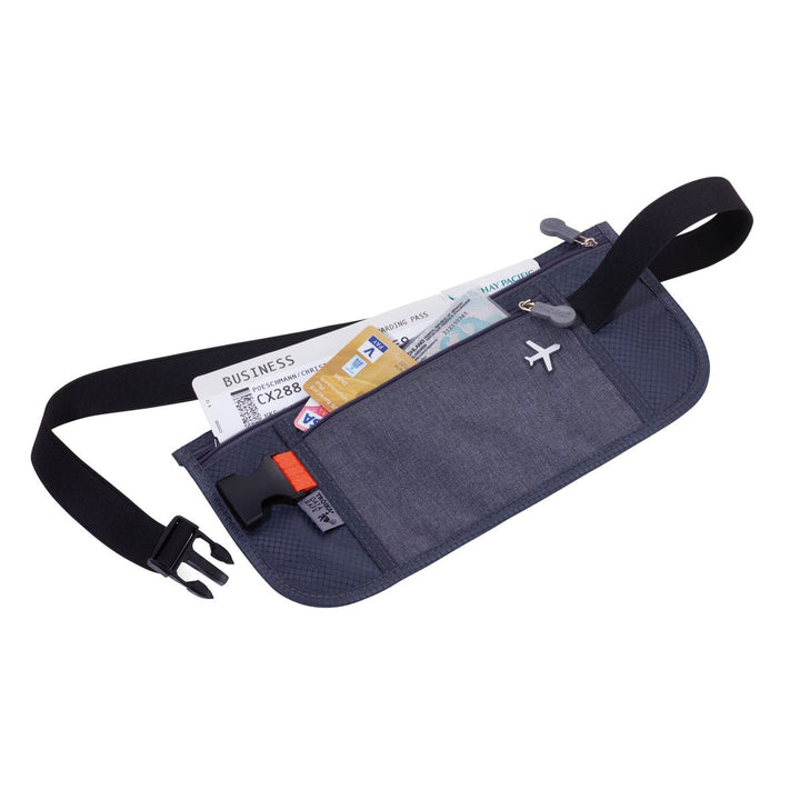Troika Travel Money Belt with RFID Protection Grey