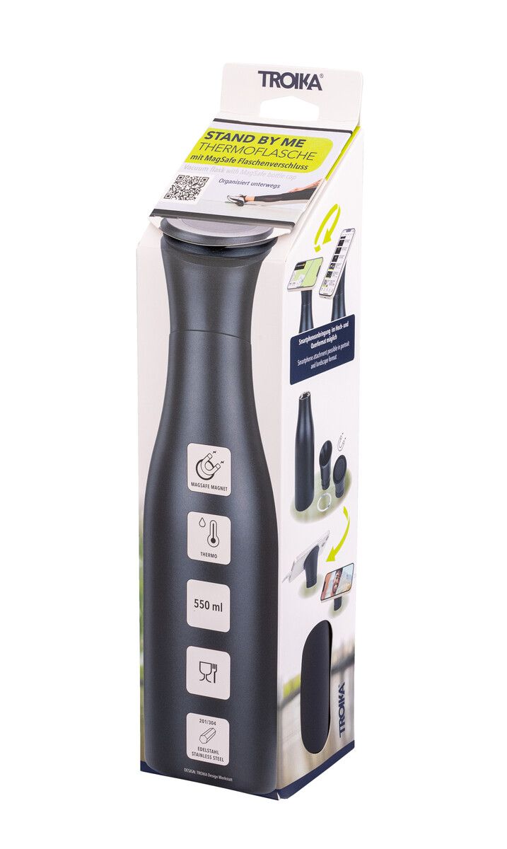 TROIKA STAND BY ME  Insulated Bottle with MagSafe® Phone Holder