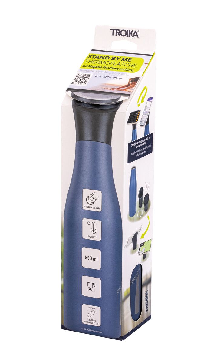 TROIKA STAND BY ME  Insulated Bottle with MagSafe® Phone Holder