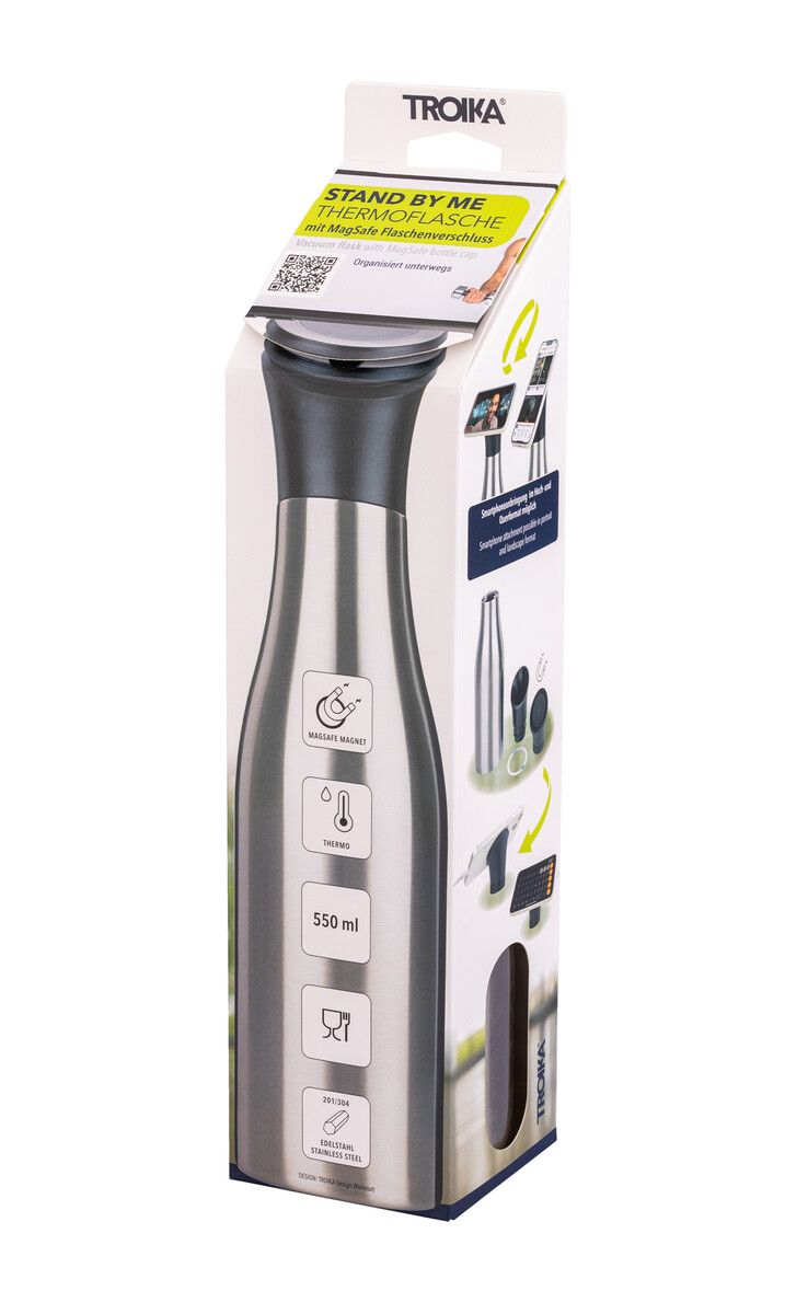 TROIKA STAND BY ME  Insulated Bottle with MagSafe® Phone Holder