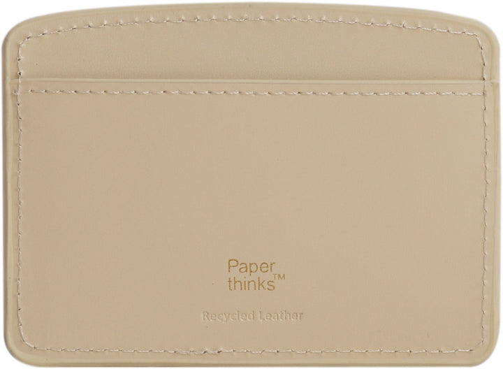 Paperthiks Recycled Leather Card Case - Ivory - Paperthinks.us