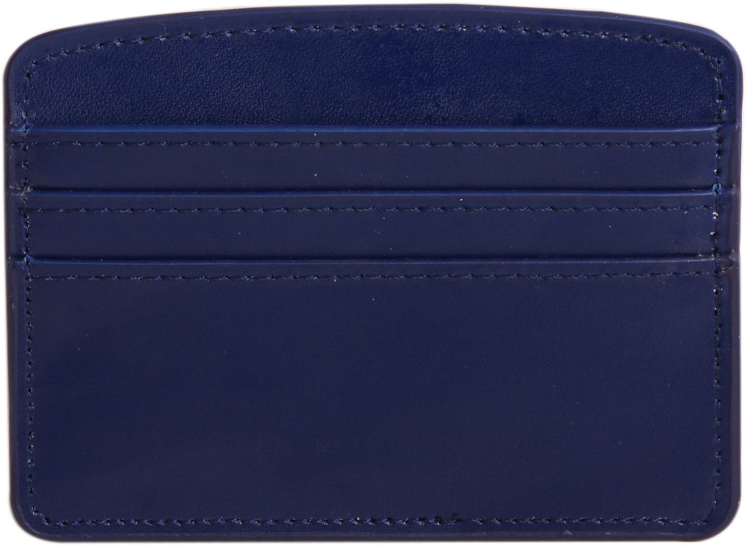 Paperthinks Recycled Leather Card Case - Navy Blue - Paperthinks.us