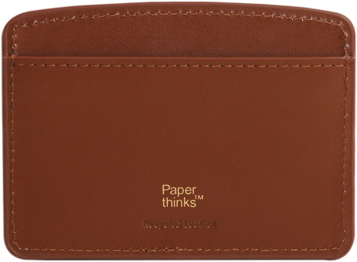 Paperthinks Recycled Leather Card Case - Tan - Paperthinks.us