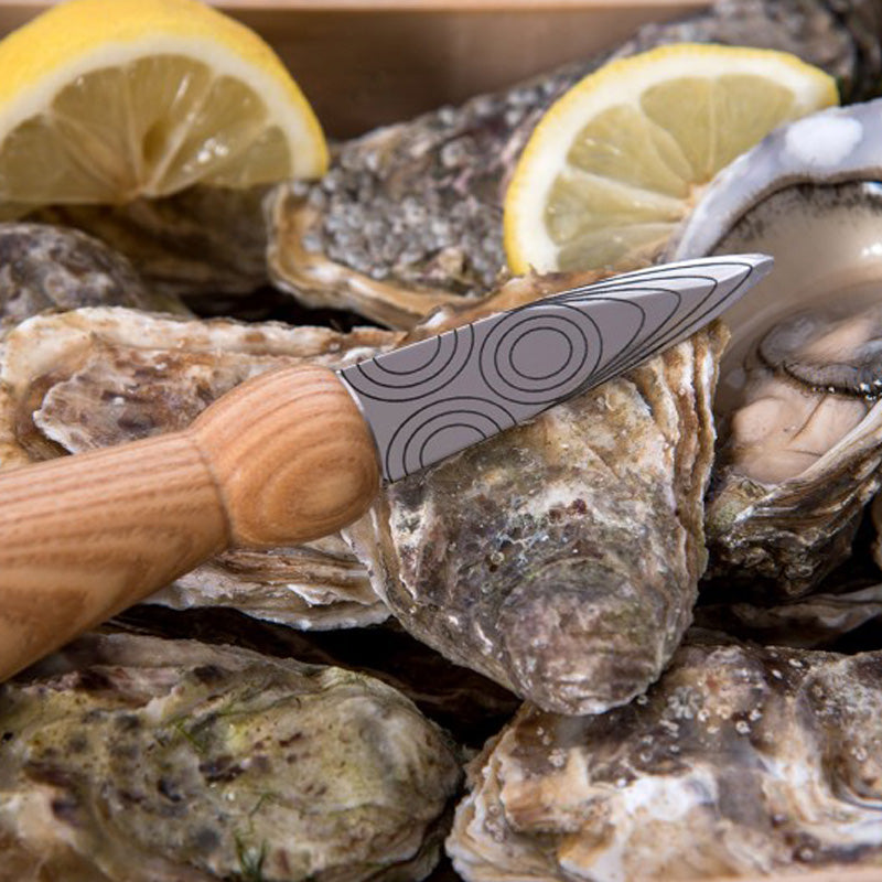 FREHEL, Engraved Oyster Knife Made in France Natural