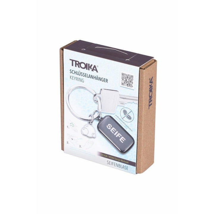 Troika Keychain With Soap and Bubble Charms with Anti-Bacterial Coating