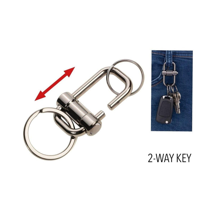 Troika 2-Way Quick Release Keychain in Multiple Color Combination