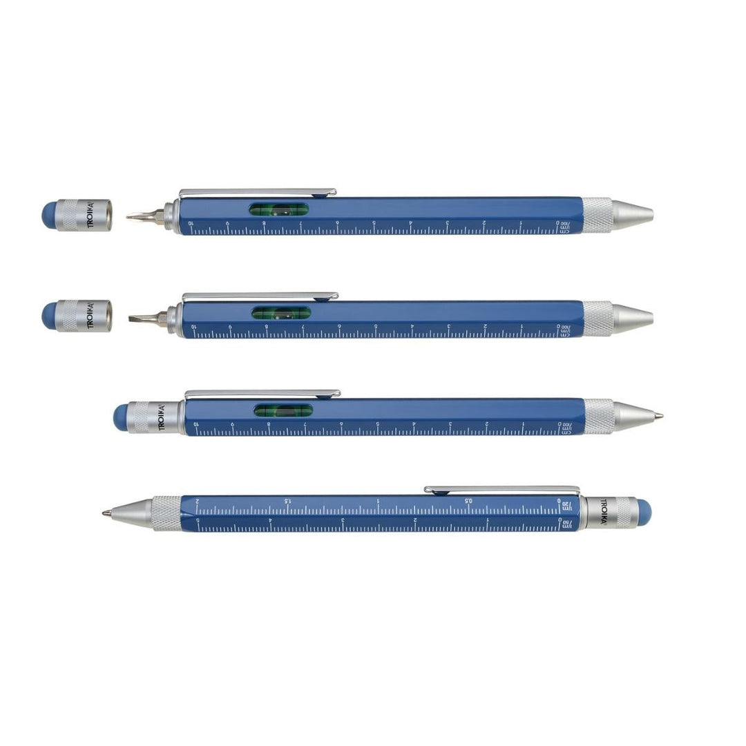 Troika Construction Pen PIP20, Multi-tool Ballpoint Pen Atlantic Blue