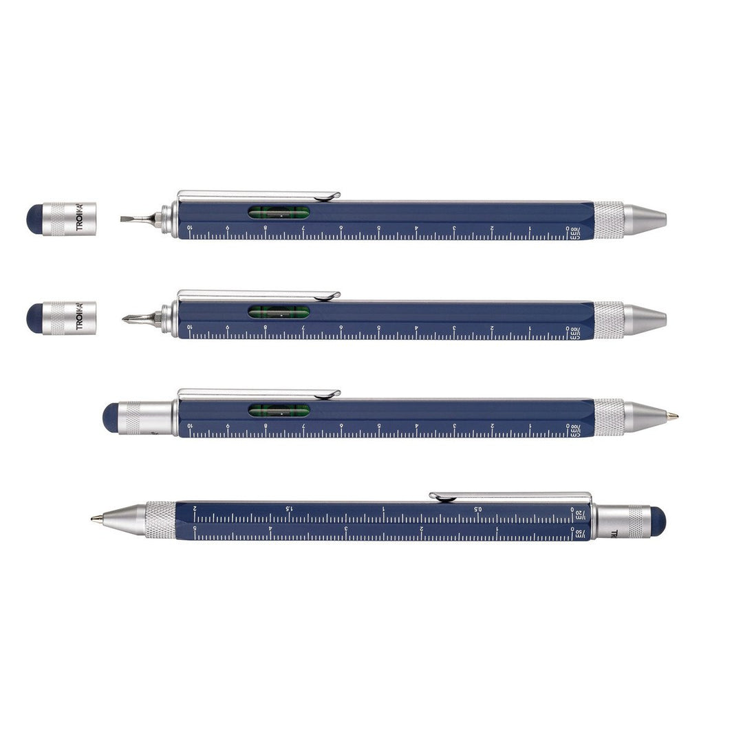 Troika Construction Ballpoint Pen Blue- Image showing Tools and Fuctionality
