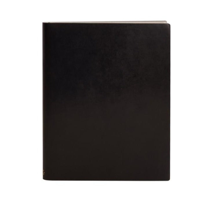 Paperthinks Recycled Leather Extra Large Notebook - Black - Paperthinks.us