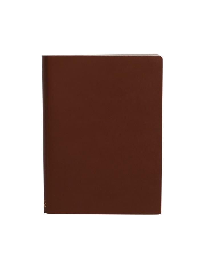 Paperthinks Recycled Leather Large 4.5 x 6.5 Inch Notebook -Tan - Paperthinks.us