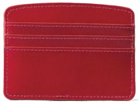 Paperthinks Recycled Leather Card Case - Scarlet Red - Paperthinks.us