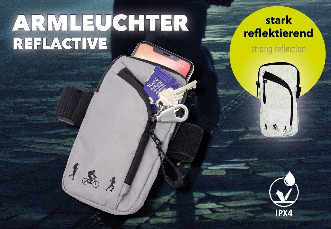 Troika ARMLEUCHTER, Reflective Armband Bag for Outdoor Activities