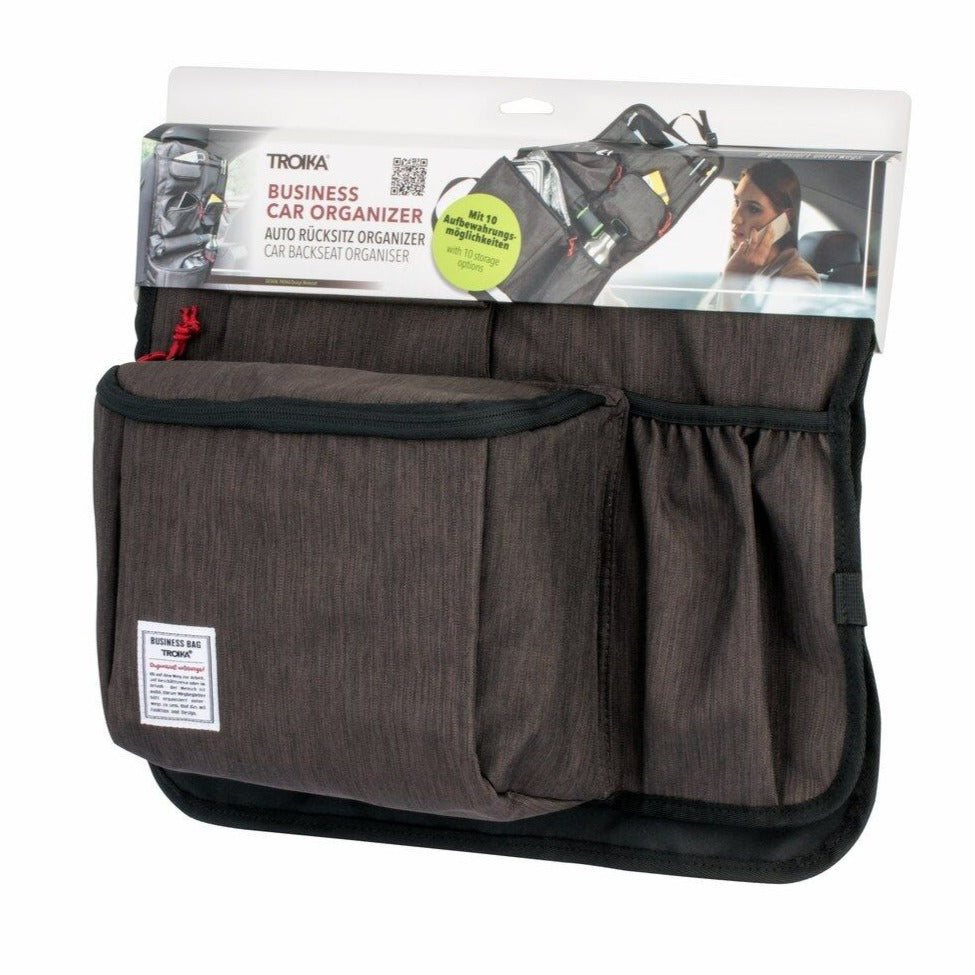 Troika Business Car Seat Organizer with Cooler Pocket