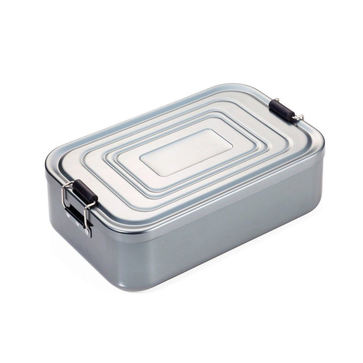 Troika Aluminum Extra Large Lunch Box with Classic Clip Lock Design