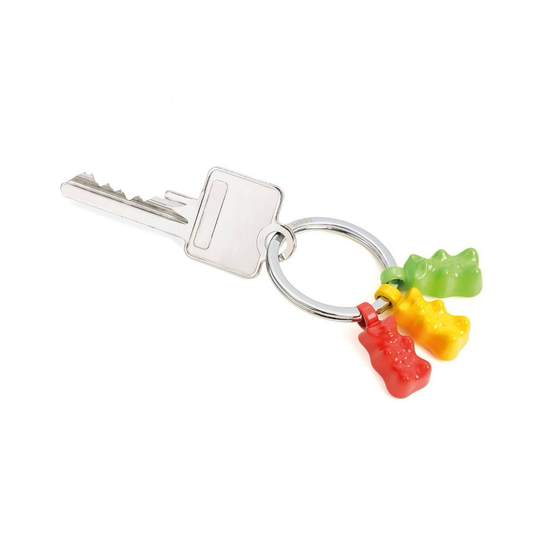 Troika Haribo Gummy Bears Red Green Yellow Charm Keychain