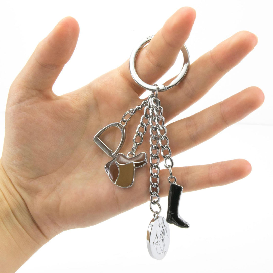 Troika Pferdegluck Equestrian Themed Charm Keyring