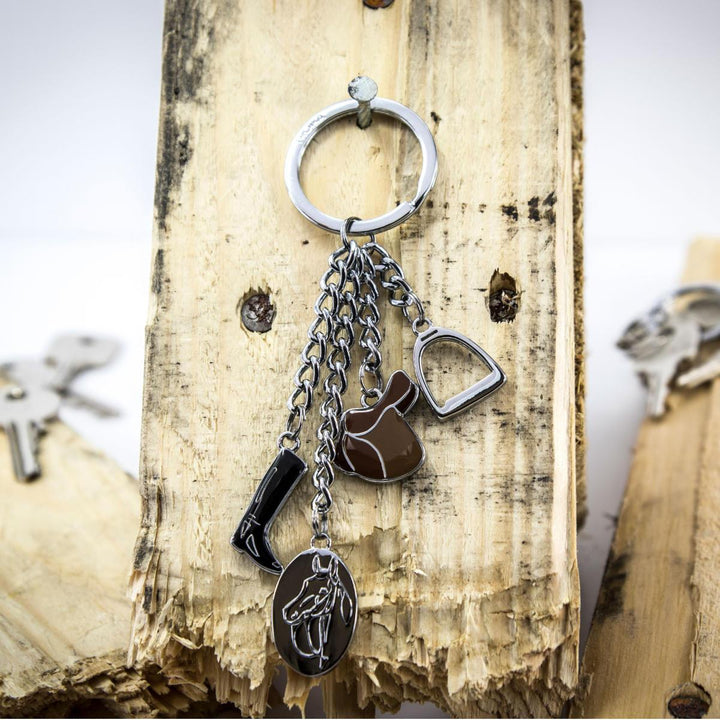 Troika Pferdegluck Equestrian Themed Charm Keyring