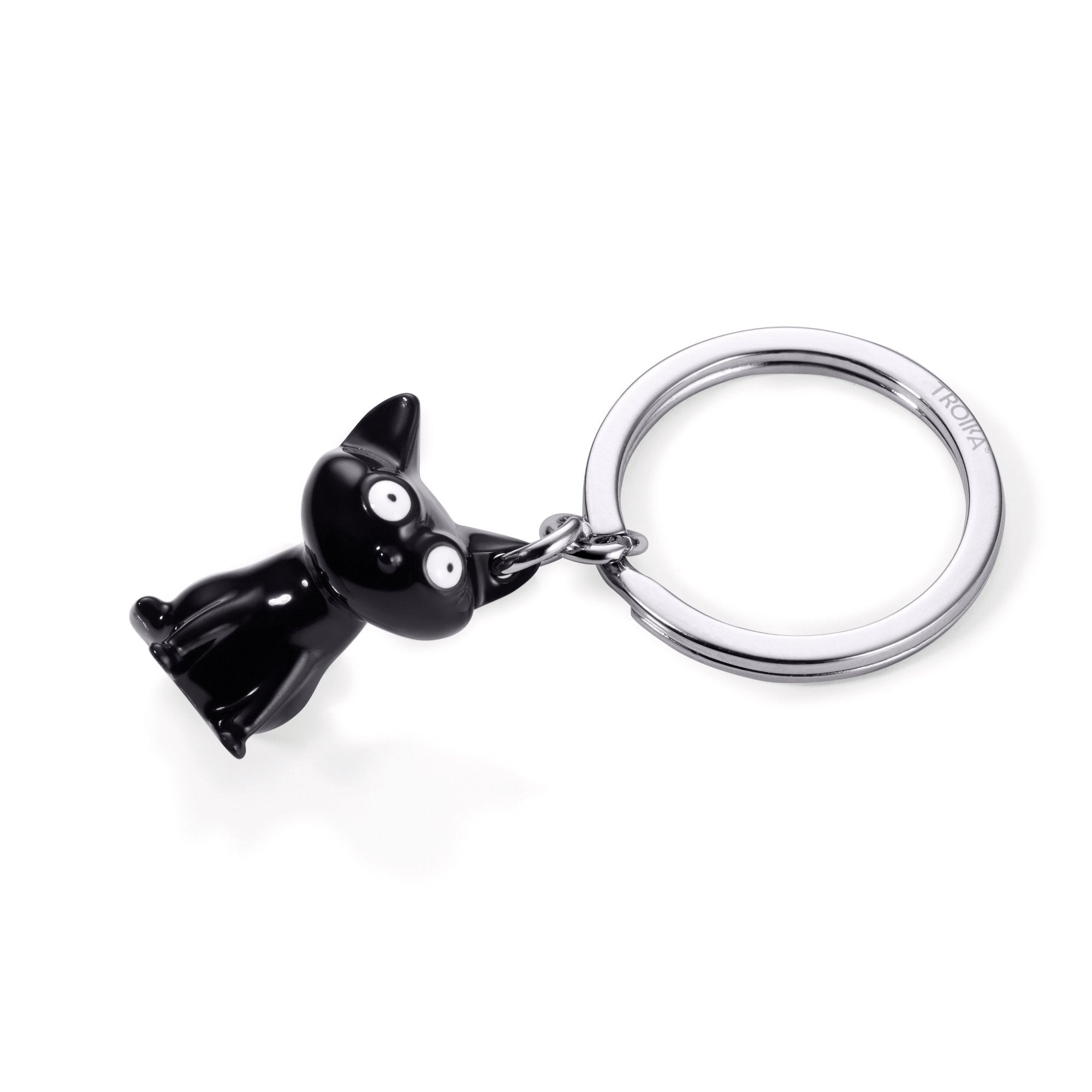 Troika Felix, Keychain with Cat Charm in Black - brandnode.com ...