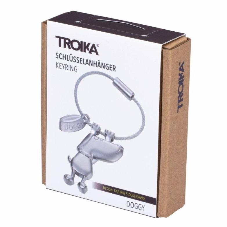 Troika Doggy Key Chain with Nail Friendly Loop