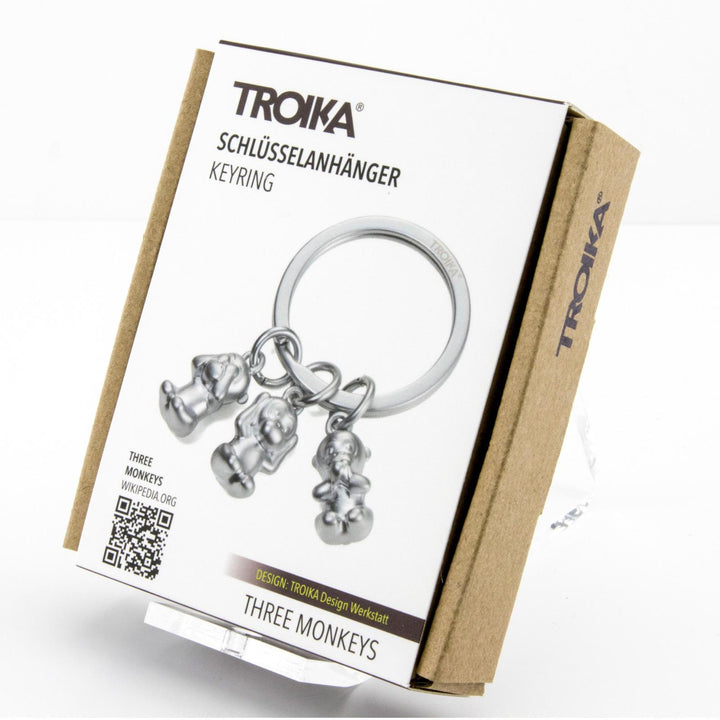 Troika Three Wise Monkeys Charm Key Chain