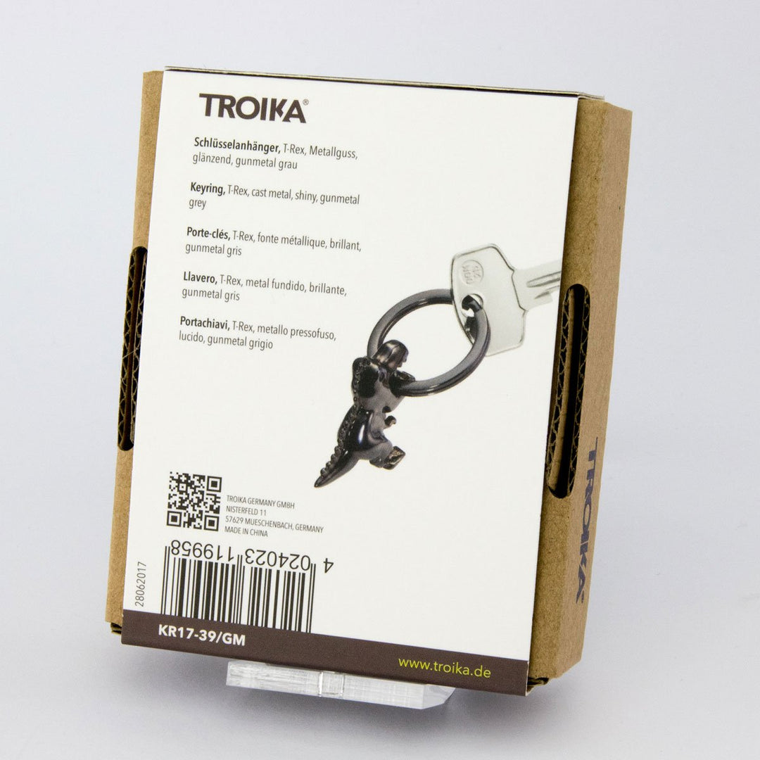 Troika K-Rex, T-Rex Keyring Item KR17-39/GM back of the packaging