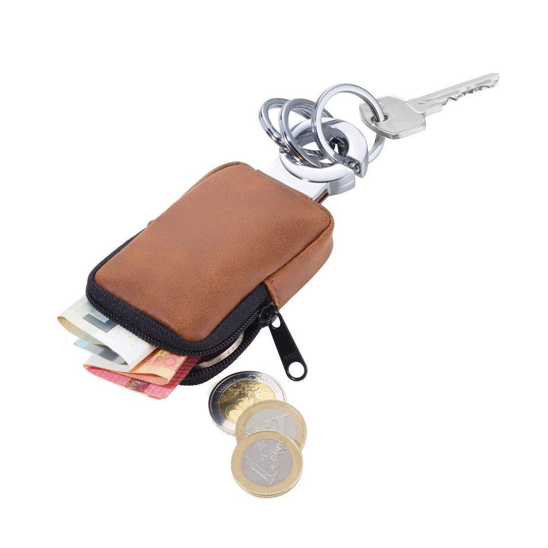 Troika Clean Click Valet Keyring with Coin Pouch and Anti-Bacterial Coating