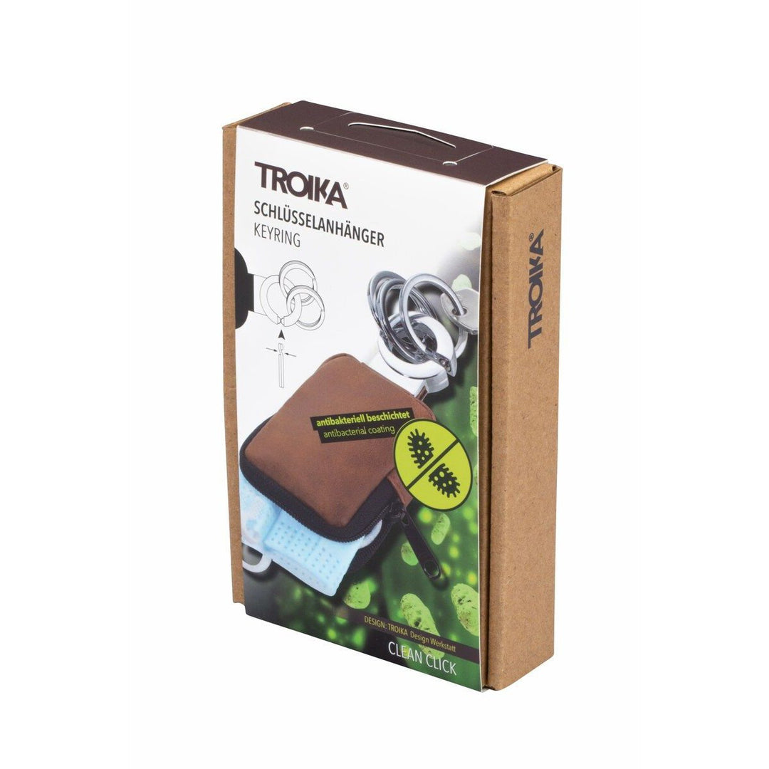 Troika Clean Click Valet Keyring with Coin Pouch and Anti-Bacterial Coating