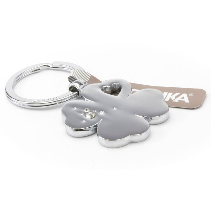 Troika Best Friend Clover Keyring with Swarovski Elements Crystals