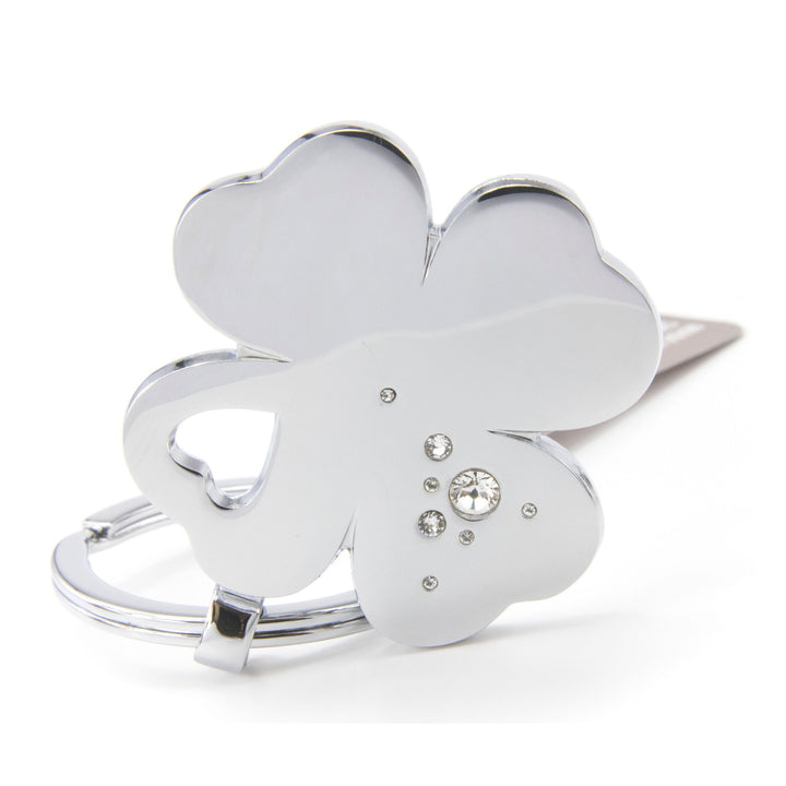 Troika Best Friend Clover Keyring with Swarovski Elements Crystals