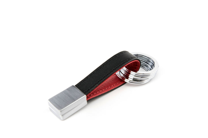Troika Twister Key Chain - Red Pepper Leather Valet Keyring