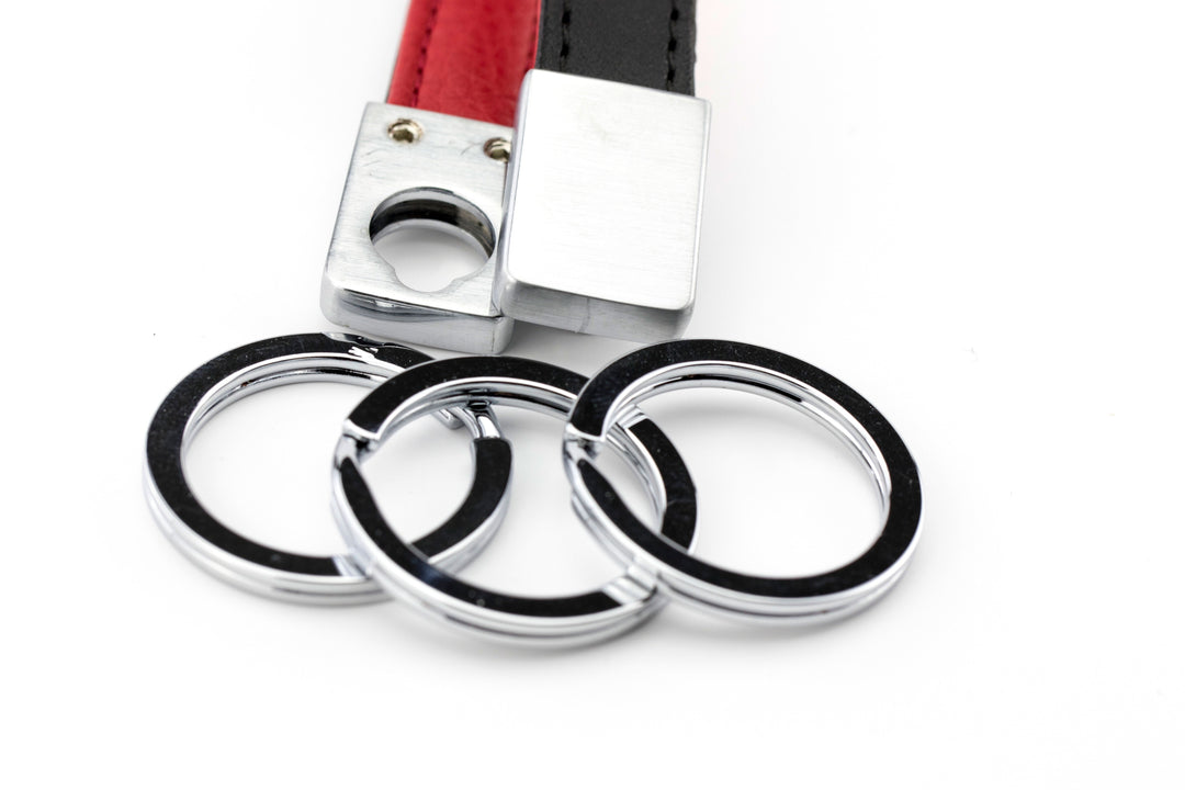 Troika Twister Key Chain - Red Pepper Leather Valet Keyring