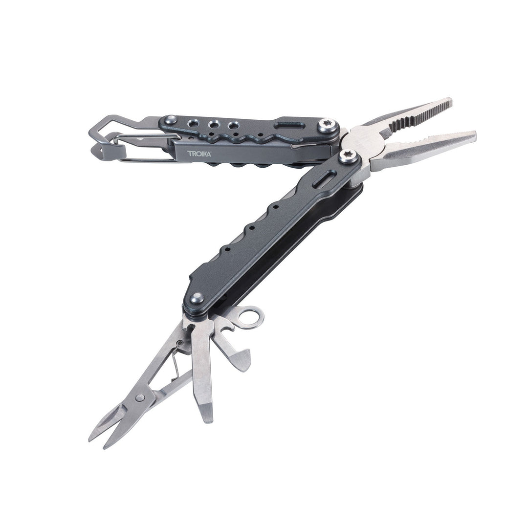 Troika Reisegerat Mini Pocket Tool Item KTL08/GY Shown Open