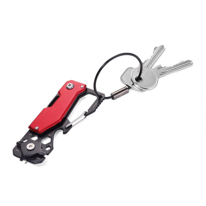 Troika Toolinator Pocket Multi-Tool Red-shown with keys