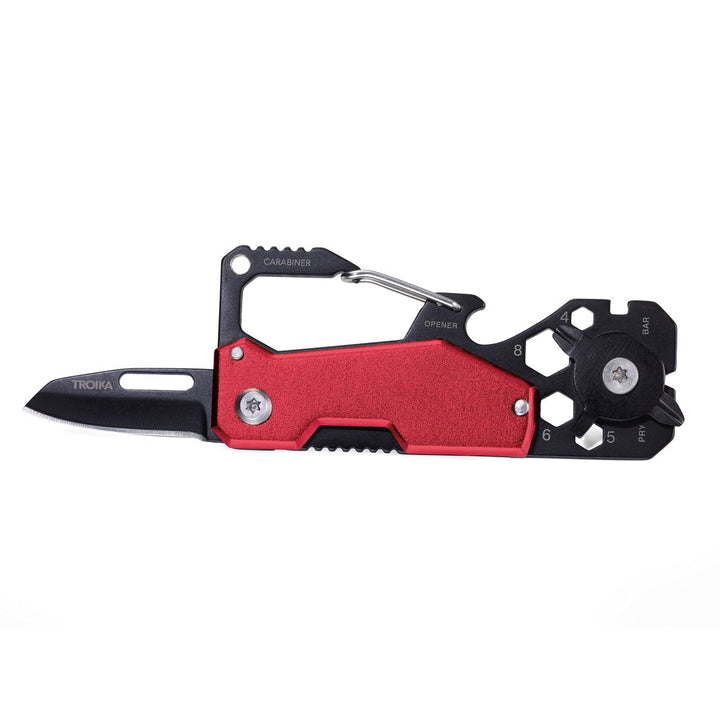 Troika Toolinator Pocket Multi-Tool Red-with knife out