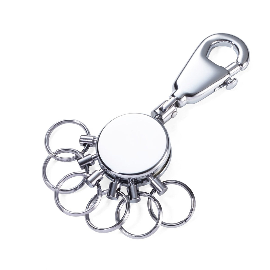 Troika Multi-Ring Patent Keyring in Shiny Chrome Item KYR60/CH