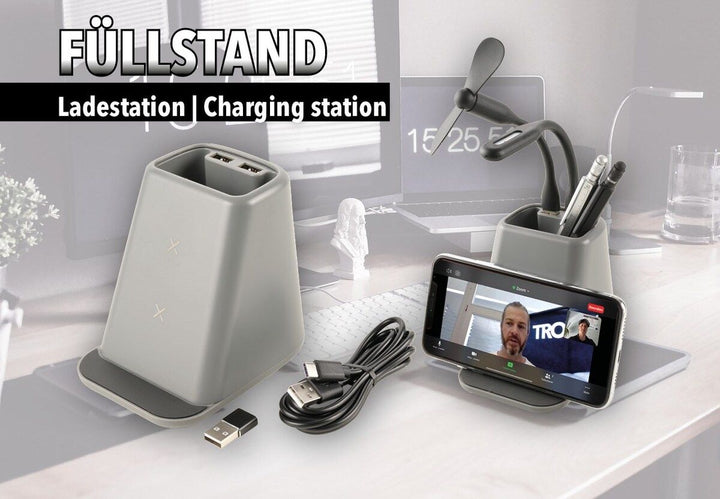 Troika FULLSTAND Charging Station and Desk Organizer